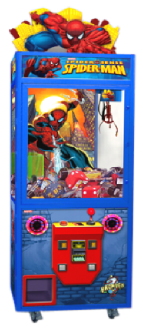 Spiderman Spider Sense Superhero Themed Crane Redemption Machine From Bromley Games