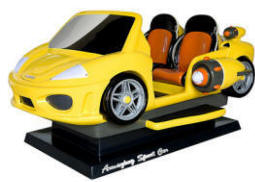Amazing Sports Car Kiddie Ride - Yellow