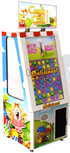 Candy Crush Saga Prize Redemption Touchscreen Video Arcade Game