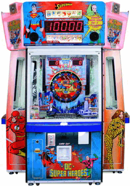 DC Superheroes Card and Token Redemption Arcade Game From Bandai Namco Games