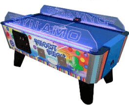 Short Shot Air Hockey Table- Coin Operated  From Dynamo