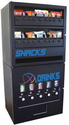 18-5 Combination Refrigerated Soda, Cold Drink, Snack and Candy Mechanical Value Vending Machine From Seaga