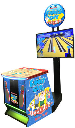 Family Guy Bowling Video Arcade Game Home Model From Team Play, Inc