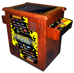 Pac Man's Pixel Bash Arcade Cocktail Table Video Game | 19" Non-Coin Home Model From Namco Bandai