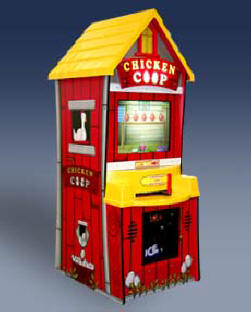 Chicken Coop Video Arcade Ticket Redemption Game From ICE / Innovative Concepts In Entertainment