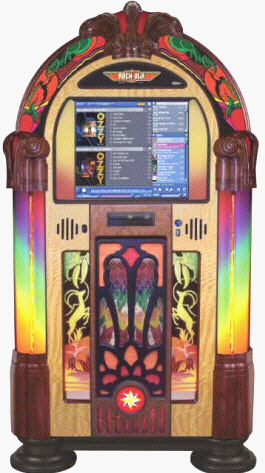 Gazelle Music Center Touchscreen Digital Jukebox Model QB4GZ-PV4 By RockOla Jukebox