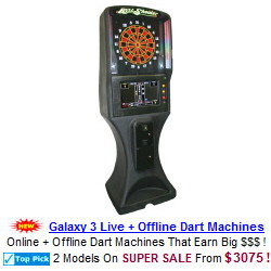 Galaxy 3 Live Internet Online Dart Machine