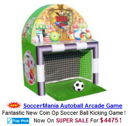 Soccermania Soccer Ball Kicking Arcade Game