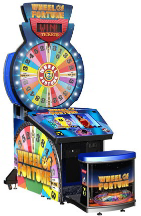 Wheel Of Fortune Ticket Redemption Arcade Video Game From Raw Thrills and Konami
