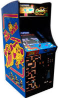 Ms. Pacman / Pac-Man / Galaga 20th Anniversary Class Of 1981 Classic 80's Video Arcade Game - 25" Upright Cabinet Non Coin / Free Play Home Model By Namco Bandai America