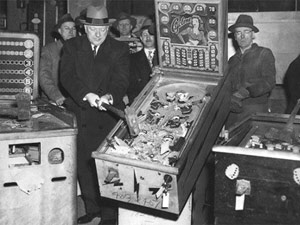 Pinball Machines Being Smashed In NYC, Circa 1942