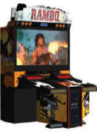 Rambo : First Blood Deluxe Model Video Arcade Game From SEGA Arcade Amusements