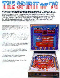 Spirit Of 76 Addams Family Pinball Machine From Micro Games