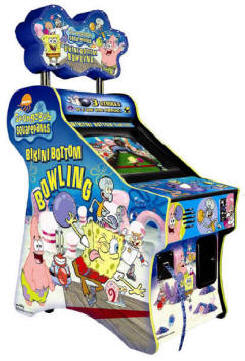 Spongebob Squareparts Bikini Bottom Bowling Ticket Redemption Video Arcade Game By Chicago Gaming Company