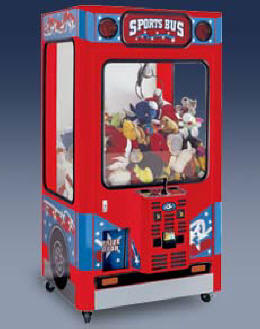 Sports Bus Crane Prize / Claw / Crane Redemption Game From ICE / Innovative Concepts In Entertainment
