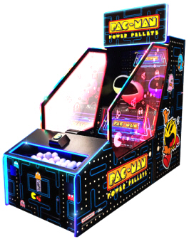 Pac-Man Power Pellets Ticket Videmption Ball Rolling Arcade Game From Namco