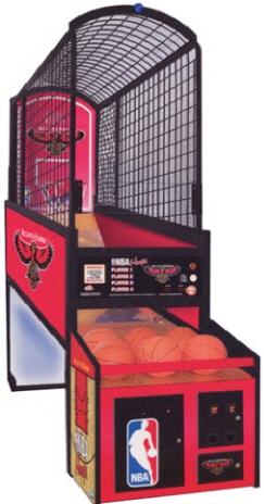 Official NBA Team Logo 2-Player Tabletop Arcade Basketball Game