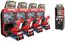 Maximum Tune 5 DX Plus 4 Player Video Arcade Racing Game From Namco