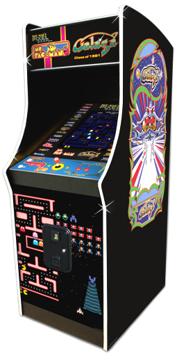 Ms. Pac-Man / Galaga Pixel Bash Non-Coin Upright Classic Video Arcade Game From Namco