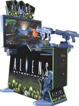 Aliens Extermination Deluxe 42" Model Video Arcade Game From Global VR