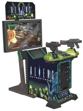 Aliens Extermination Deluxe 50" Model Video Arcade Game From Global VR