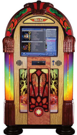 Music Center Touchscreen Digital Jukebox Model J-70268-A-PV3 By RockOla Jukeboxes