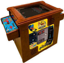 PacMan / Ms Pac Man / Galaga 25th Anniversary Video Arcade Game - 19" Home / Free Play Cocktail Table / Tabletop Model By Namco Bandai America