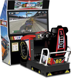 NASCAR Racing Game From EA Sports / Global VR - Motion Cabinet Model From BMI Gaming
